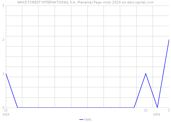WAKE FOREST INTERNATIONAL S.A. (Panama) Page visits 2024 