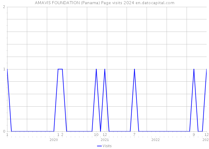 AMAVIS FOUNDATION (Panama) Page visits 2024 