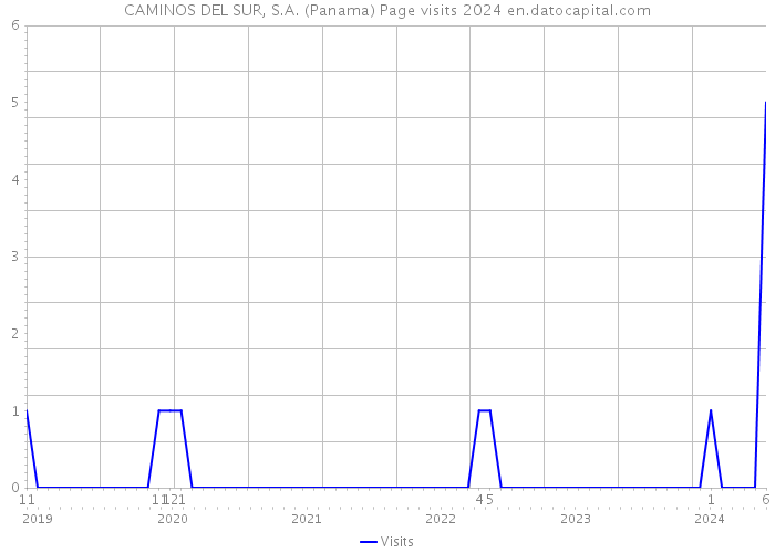 CAMINOS DEL SUR, S.A. (Panama) Page visits 2024 