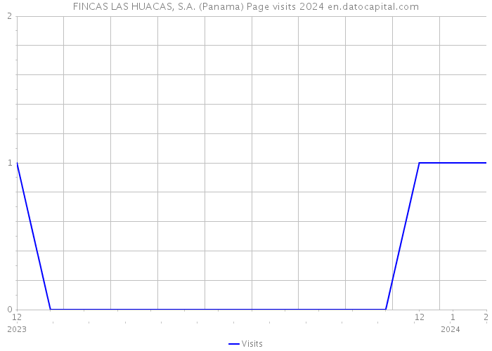 FINCAS LAS HUACAS, S.A. (Panama) Page visits 2024 