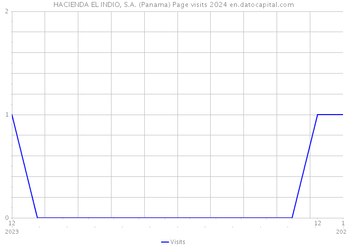 HACIENDA EL INDIO, S.A. (Panama) Page visits 2024 