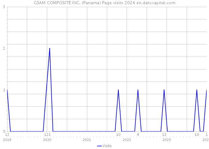 GSAM COMPOSITE INC. (Panama) Page visits 2024 