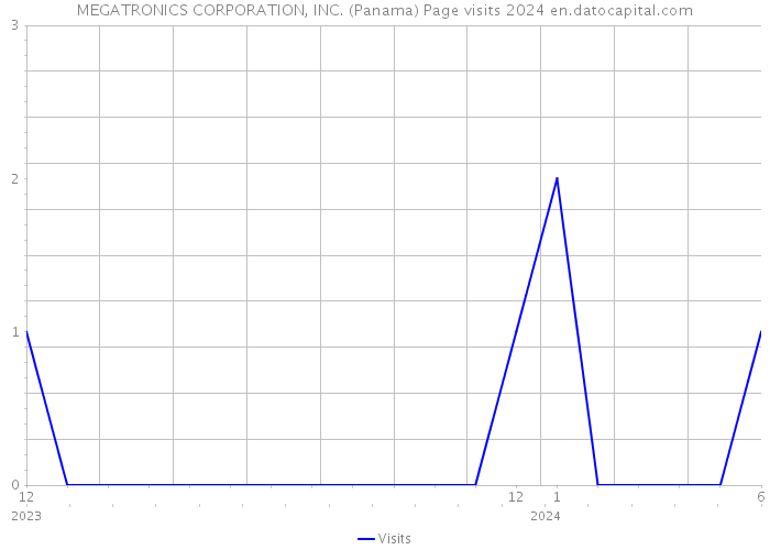 MEGATRONICS CORPORATION, INC. (Panama) Page visits 2024 