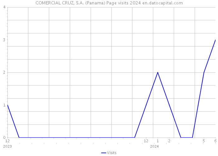 COMERCIAL CRUZ, S.A. (Panama) Page visits 2024 