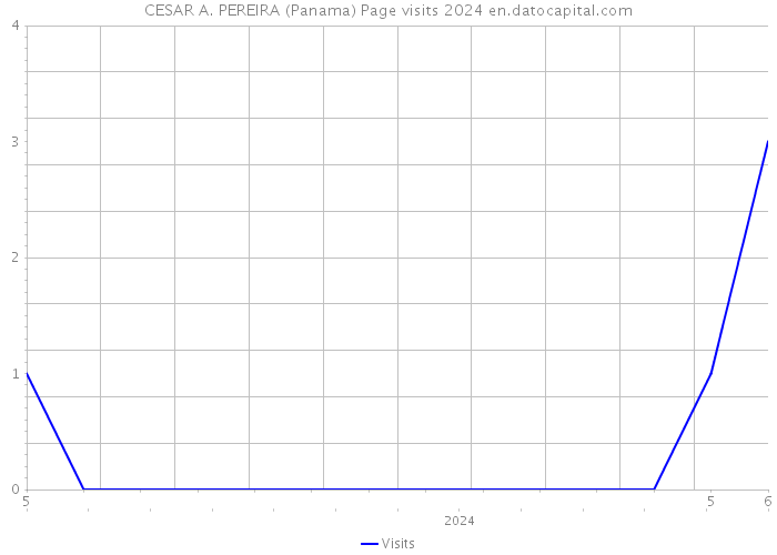 CESAR A. PEREIRA (Panama) Page visits 2024 