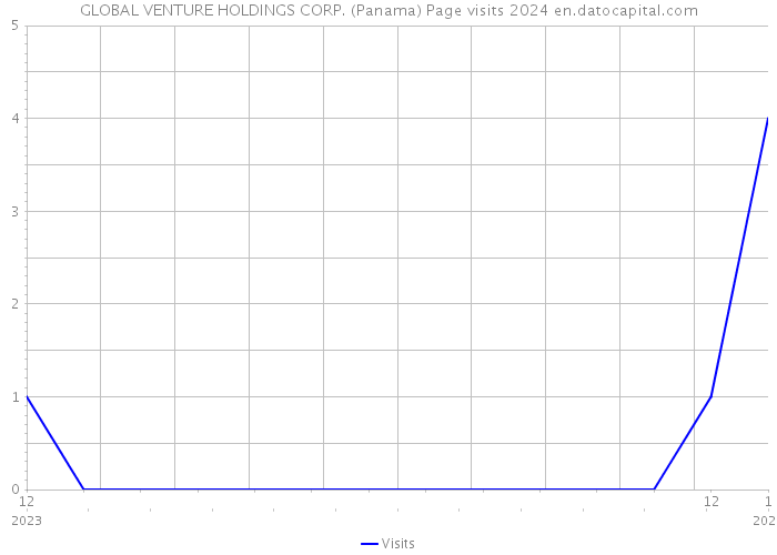 GLOBAL VENTURE HOLDINGS CORP. (Panama) Page visits 2024 