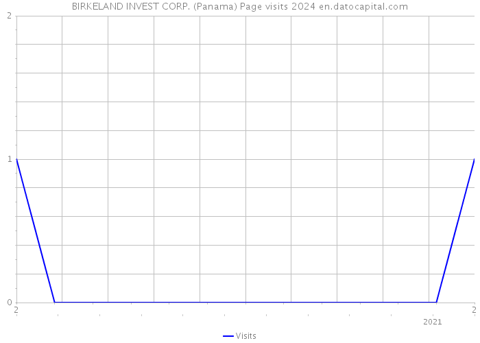BIRKELAND INVEST CORP. (Panama) Page visits 2024 