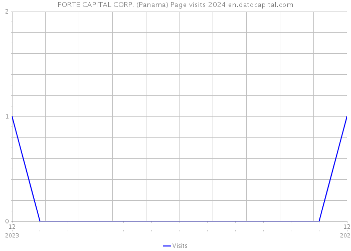 FORTE CAPITAL CORP. (Panama) Page visits 2024 