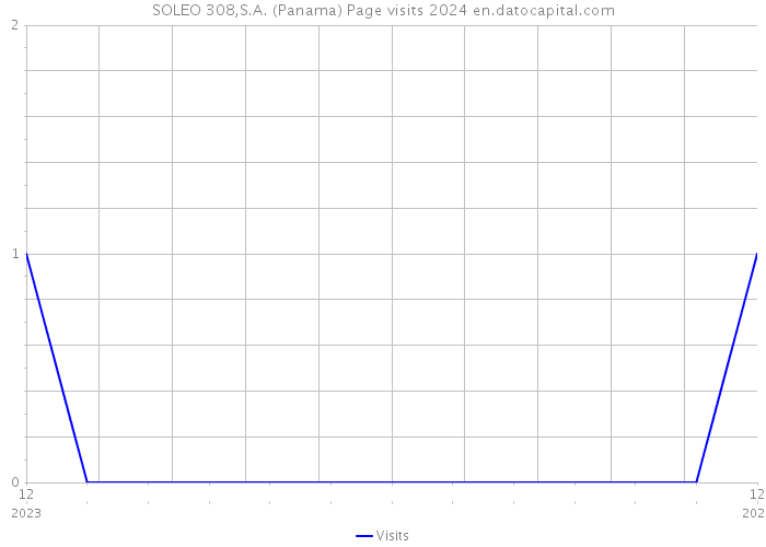 SOLEO 308,S.A. (Panama) Page visits 2024 