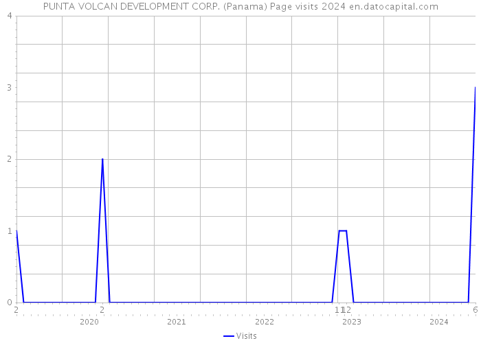 PUNTA VOLCAN DEVELOPMENT CORP. (Panama) Page visits 2024 
