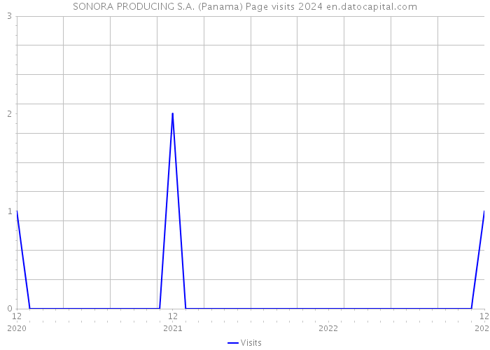 SONORA PRODUCING S.A. (Panama) Page visits 2024 