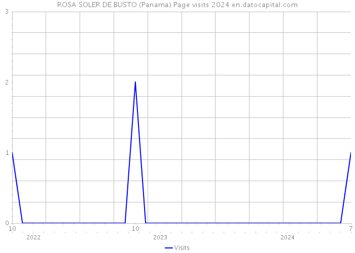 ROSA SOLER DE BUSTO (Panama) Page visits 2024 