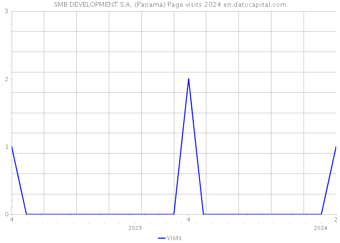 SMB DEVELOPMENT S.A. (Panama) Page visits 2024 