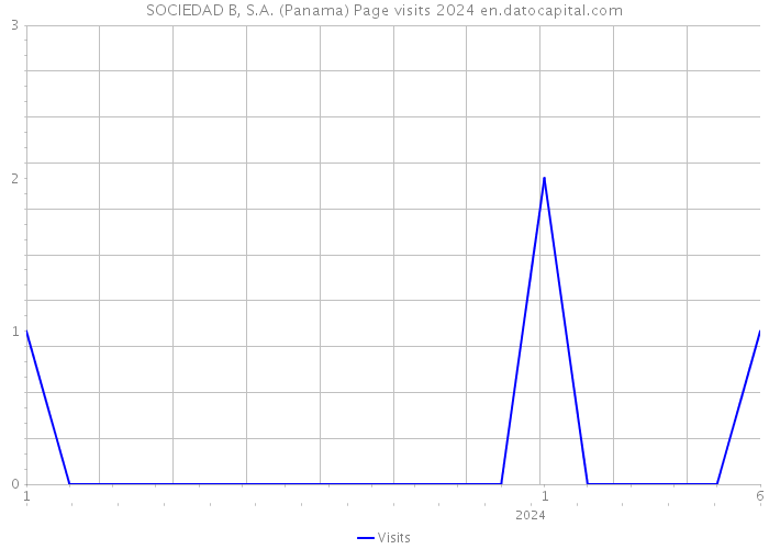 SOCIEDAD B, S.A. (Panama) Page visits 2024 