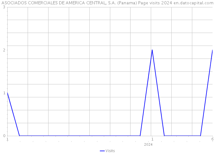ASOCIADOS COMERCIALES DE AMERICA CENTRAL, S.A. (Panama) Page visits 2024 
