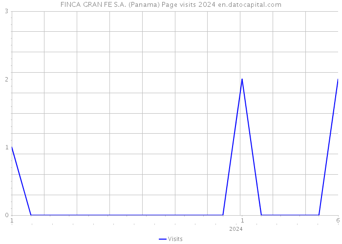 FINCA GRAN FE S.A. (Panama) Page visits 2024 