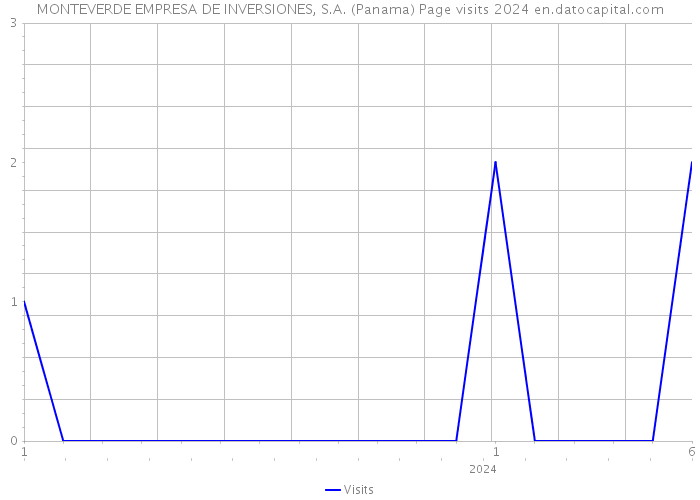 MONTEVERDE EMPRESA DE INVERSIONES, S.A. (Panama) Page visits 2024 