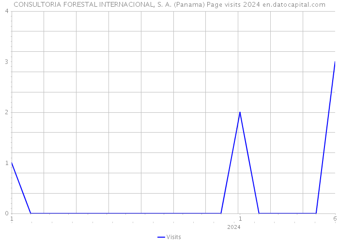 CONSULTORIA FORESTAL INTERNACIONAL, S. A. (Panama) Page visits 2024 