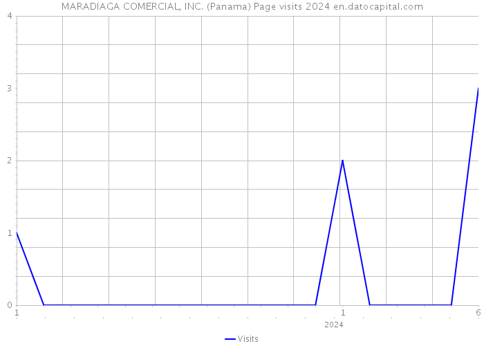 MARADIAGA COMERCIAL, INC. (Panama) Page visits 2024 