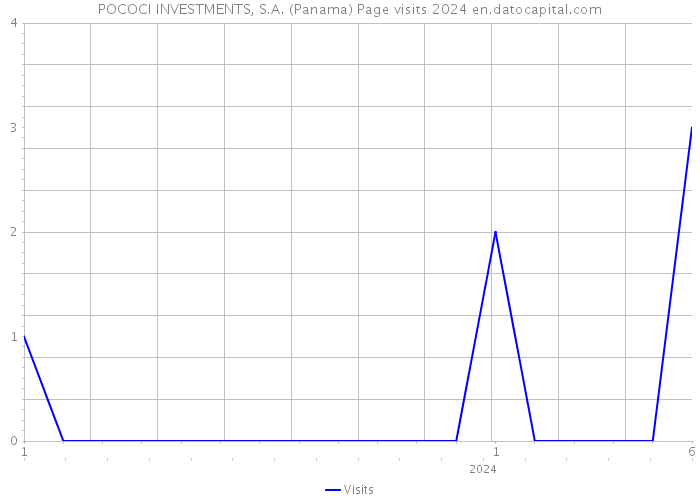 POCOCI INVESTMENTS, S.A. (Panama) Page visits 2024 