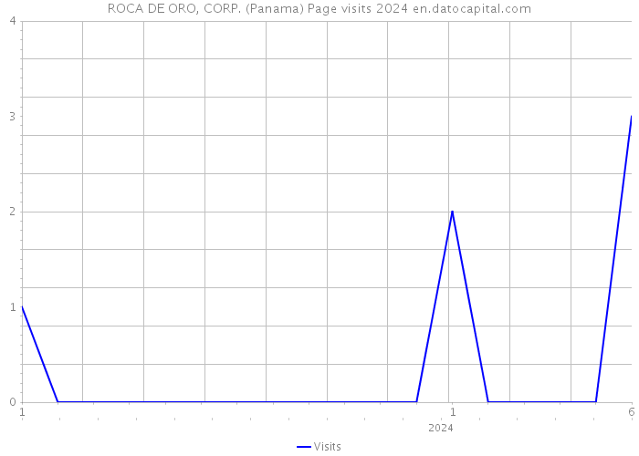 ROCA DE ORO, CORP. (Panama) Page visits 2024 