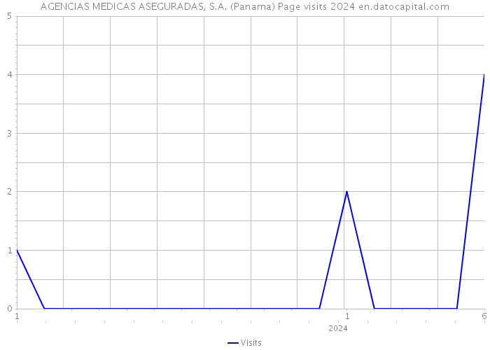 AGENCIAS MEDICAS ASEGURADAS, S.A. (Panama) Page visits 2024 