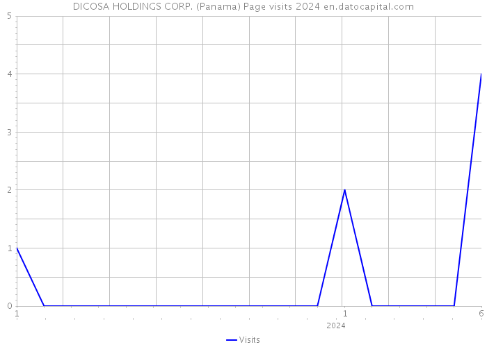 DICOSA HOLDINGS CORP. (Panama) Page visits 2024 