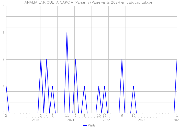 ANALIA ENRIQUETA GARCIA (Panama) Page visits 2024 