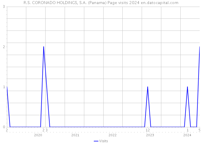 R.S. CORONADO HOLDINGS, S.A. (Panama) Page visits 2024 