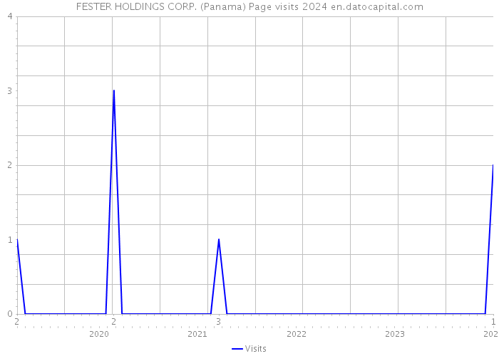 FESTER HOLDINGS CORP. (Panama) Page visits 2024 
