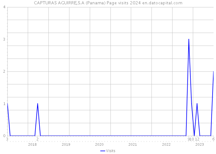CAPTURAS AGUIRRE,S.A (Panama) Page visits 2024 