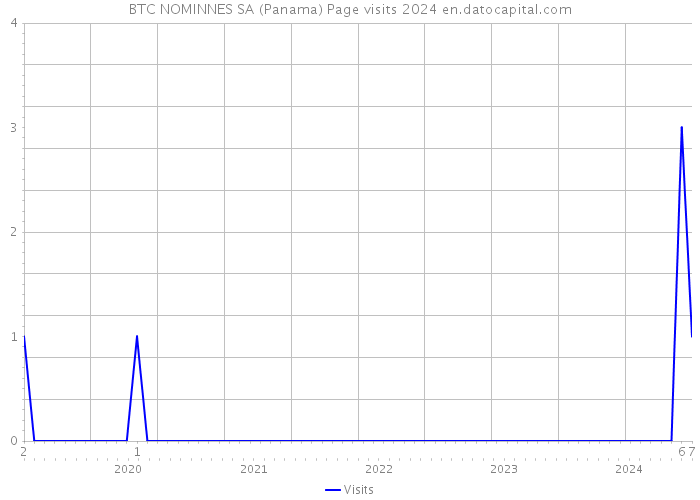 BTC NOMINNES SA (Panama) Page visits 2024 