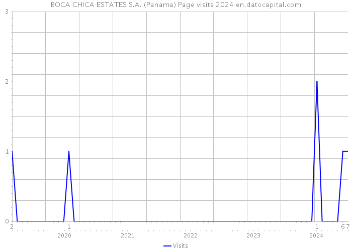 BOCA CHICA ESTATES S.A. (Panama) Page visits 2024 