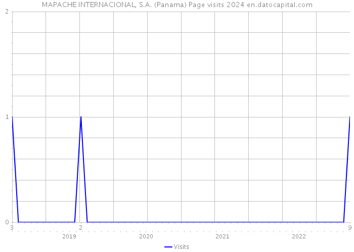 MAPACHE INTERNACIONAL, S.A. (Panama) Page visits 2024 