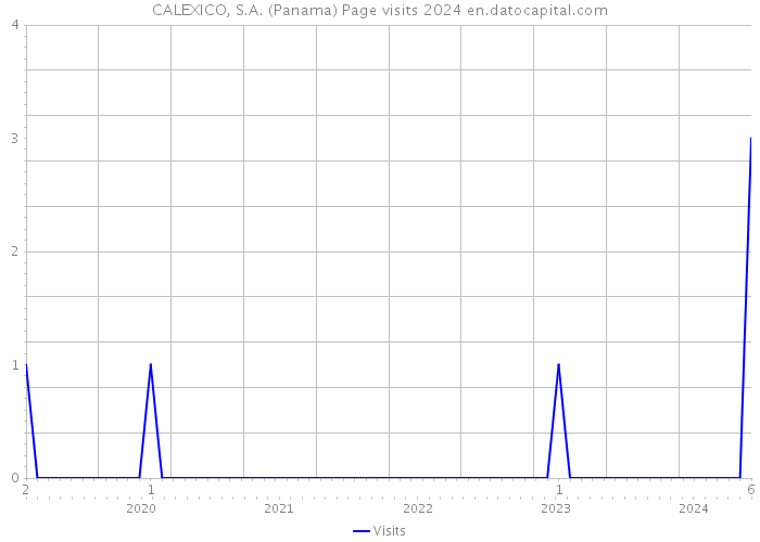 CALEXICO, S.A. (Panama) Page visits 2024 
