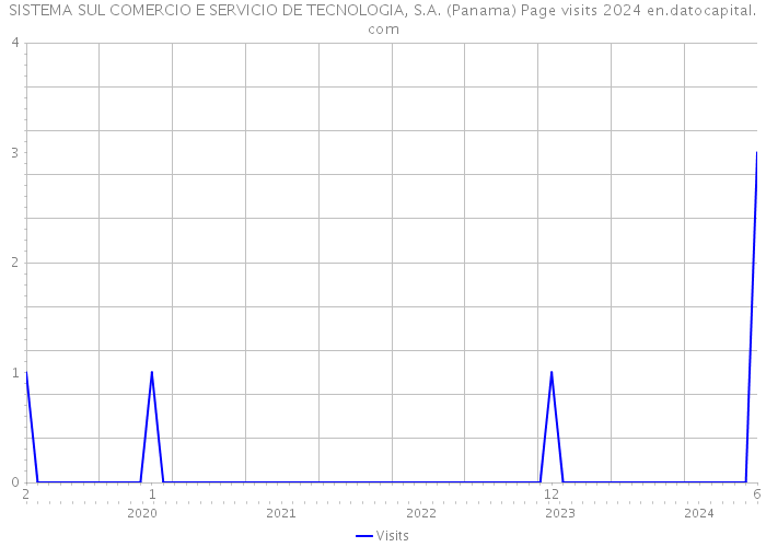 SISTEMA SUL COMERCIO E SERVICIO DE TECNOLOGIA, S.A. (Panama) Page visits 2024 