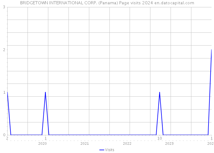 BRIDGETOWN INTERNATIONAL CORP. (Panama) Page visits 2024 
