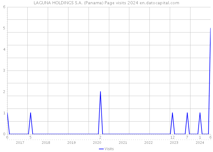 LAGUNA HOLDINGS S.A. (Panama) Page visits 2024 