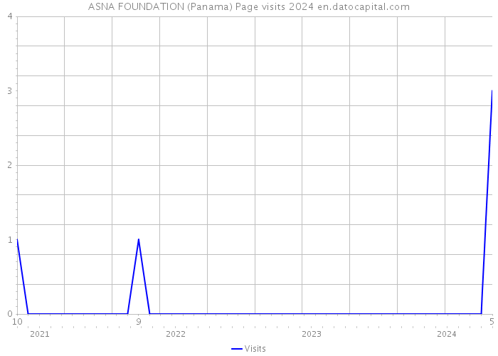 ASNA FOUNDATION (Panama) Page visits 2024 