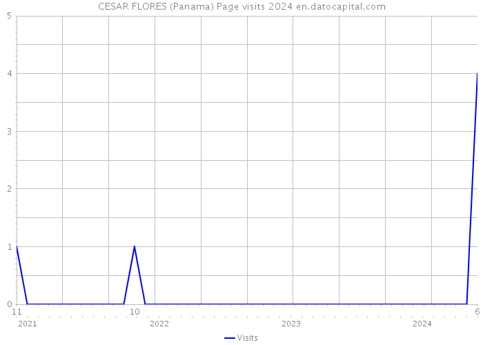 CESAR FLORES (Panama) Page visits 2024 