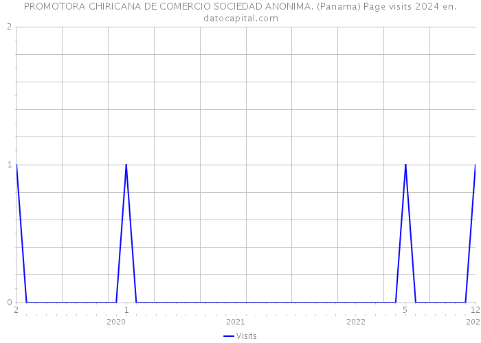 PROMOTORA CHIRICANA DE COMERCIO SOCIEDAD ANONIMA. (Panama) Page visits 2024 