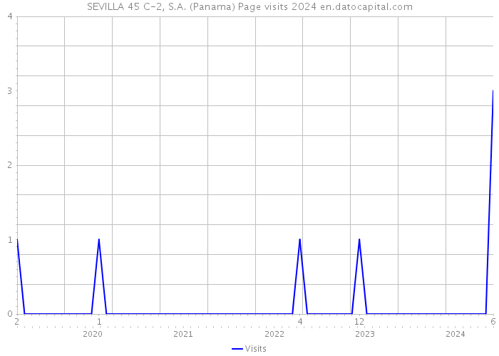 SEVILLA 45 C-2, S.A. (Panama) Page visits 2024 