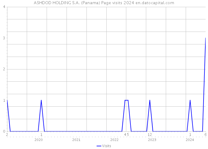 ASHDOD HOLDING S.A. (Panama) Page visits 2024 