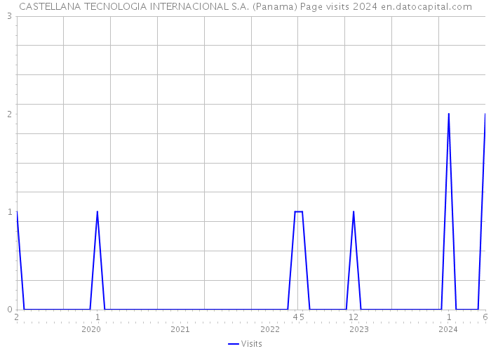 CASTELLANA TECNOLOGIA INTERNACIONAL S.A. (Panama) Page visits 2024 