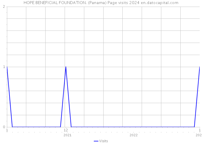 HOPE BENEFICIAL FOUNDATION. (Panama) Page visits 2024 