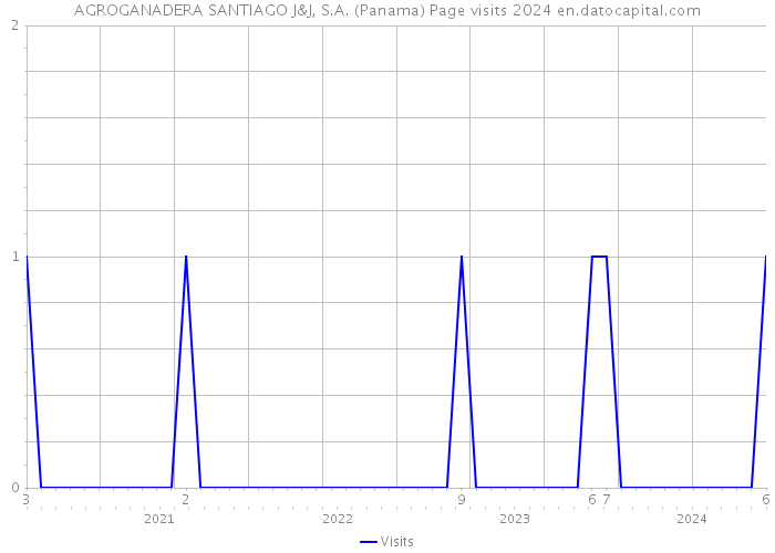 AGROGANADERA SANTIAGO J&J, S.A. (Panama) Page visits 2024 