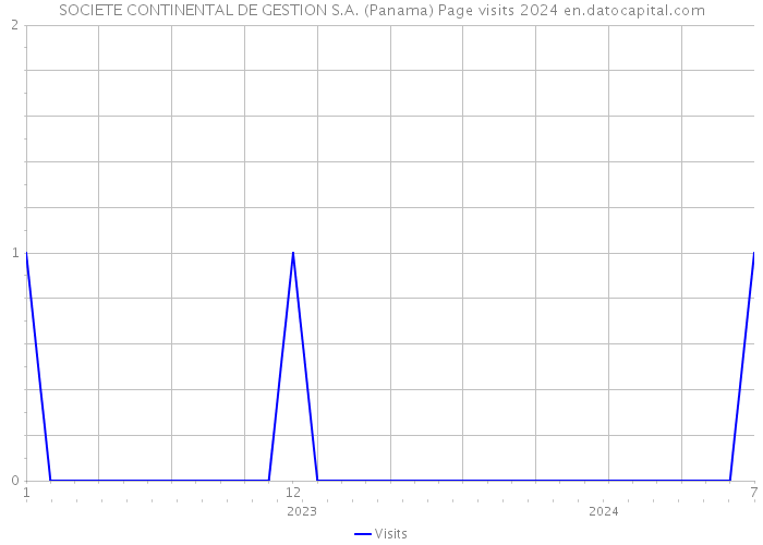 SOCIETE CONTINENTAL DE GESTION S.A. (Panama) Page visits 2024 