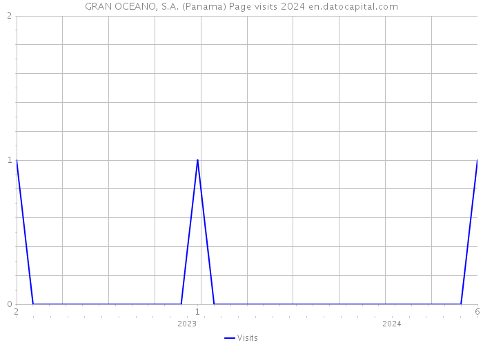 GRAN OCEANO, S.A. (Panama) Page visits 2024 