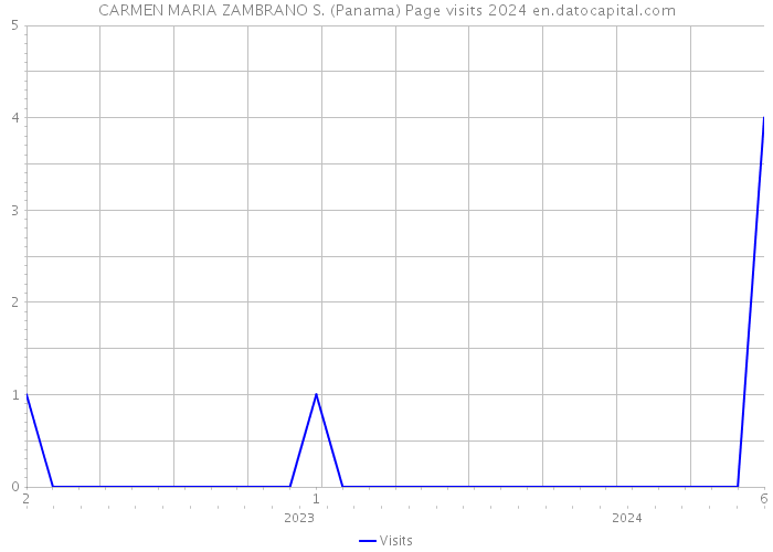 CARMEN MARIA ZAMBRANO S. (Panama) Page visits 2024 