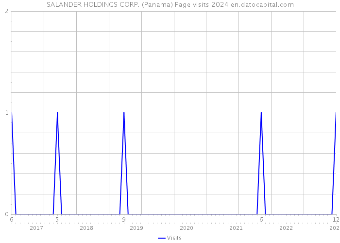 SALANDER HOLDINGS CORP. (Panama) Page visits 2024 